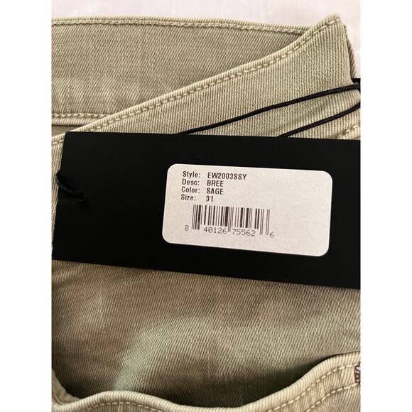 NWT EDWIN BREE High Rise Crop Women's Jeans in Sage Green Sz 31 - Picture 8 of 11